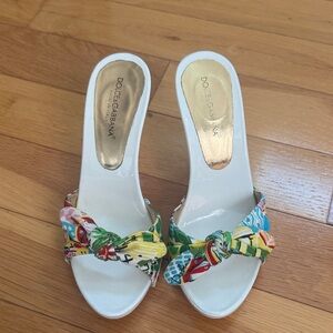 Dolce & Gabbana Women's Colorful Knot Mules